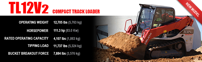 Takeuchi's New TL12V2 Track Loader Features and Benefits